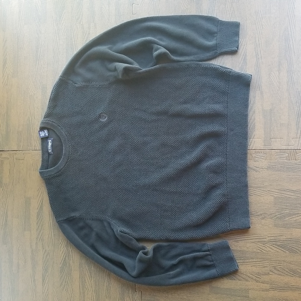 Ralph Lauren Chaps Crewneck Men's L Black Cotton